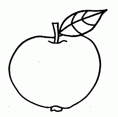 dibujos de manzanas para colorear
