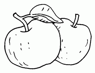 dibujo de manzanas